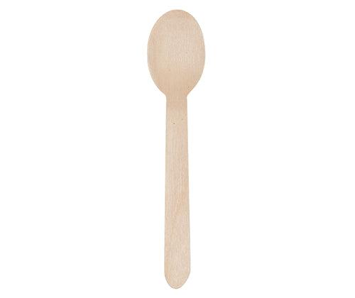 Wooden Spoon 16cm Natural Pack of 100