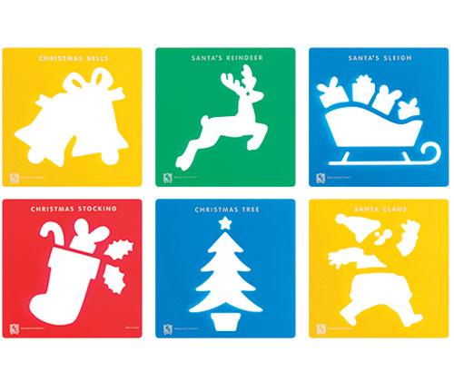 Christmas Stencil Pack of 6