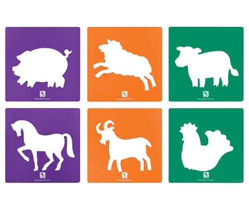 Farm Yard Animal Stencils Pack of 6