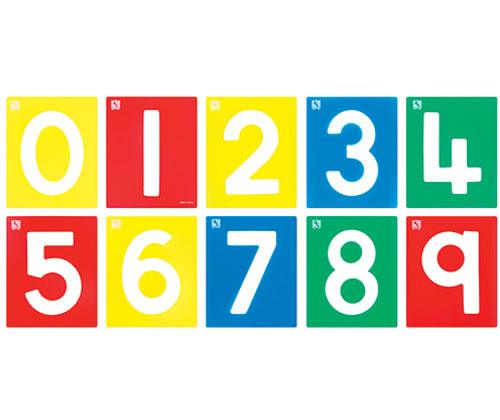 Numbers 0-9 Small Stencil Set of 10