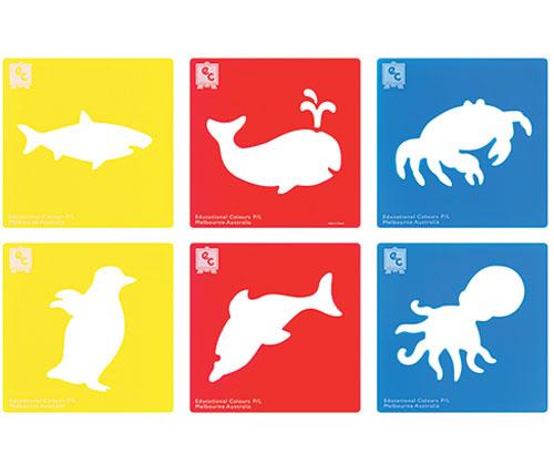 Sea Life Stencils Pack of 6