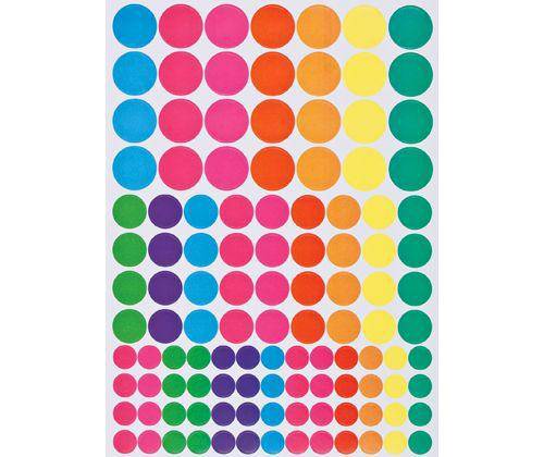 Round Dot Labels Assorted - Zart