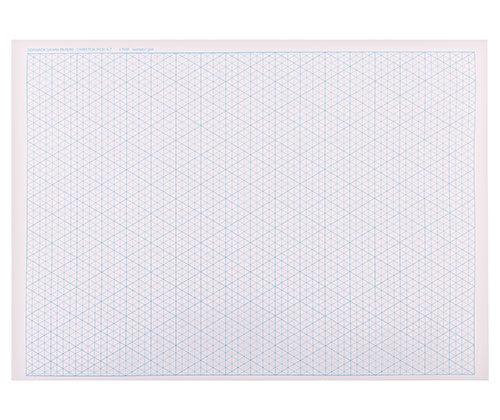 Isometric Grid Paper Pad A3 50 Sheets