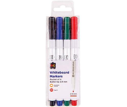 Whiteboard Markers Thin Set of 4