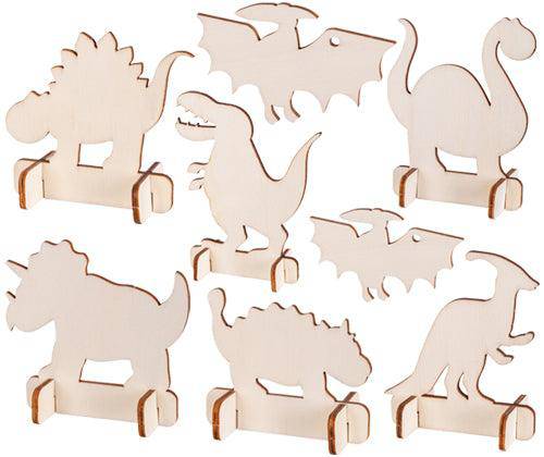 Wooden Dinosaurs Pack of 8