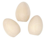 Wooden Easter Eggs Pack of 3