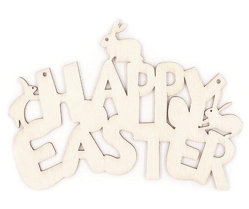 Wooden Happy Easter