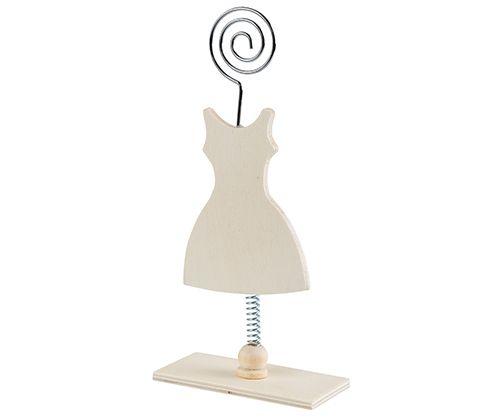 Wooden Stand on Spring with Photo Holder Dress