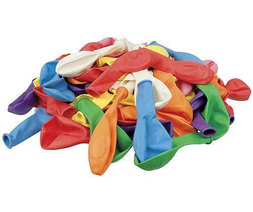 Coloured Balloons Small Party Pack of 100