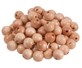 Beads Wooden Natural Pack of 100