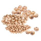 Beads Wooden Natural Pack of 100