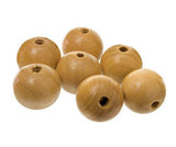 Beads Wooden Natural Pack of 100