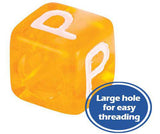 Alphabet Cube Beads 100g