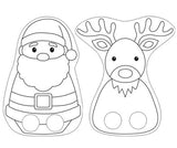 Cardboard Christmas Finger Puppets Pack of 30