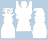 Cardboard Standing Christmas Characters Pack of 12