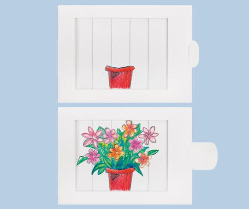 Moveable Pull Tab Sliding Card Pack of 10