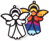 Stained Glass Angels Pack of 10