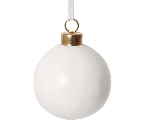 Ceramic Baubles 6cm Pack of 10