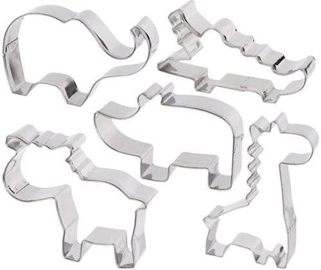 Metal Clay and Dough Cutters Pack of 5