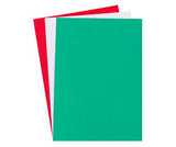 Coloured Cardboard By Zart A4 220gsm Pack of 100 Christmas Mix