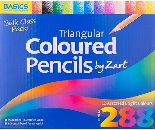 Zart Basics Triangular Coloured Pencils