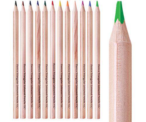 Zart Basics Triangular Coloured Pencils