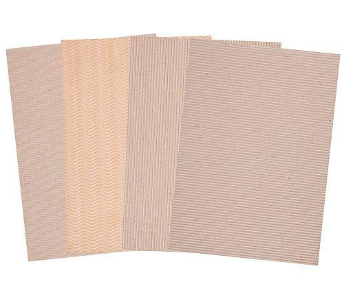 Corrugated Natural Card A4 Pack of 20