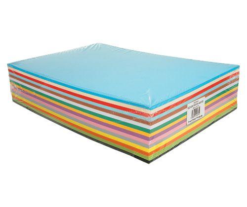 Cover Paper 125gsm Assorted Colours 255 x 380mm Pack of 500