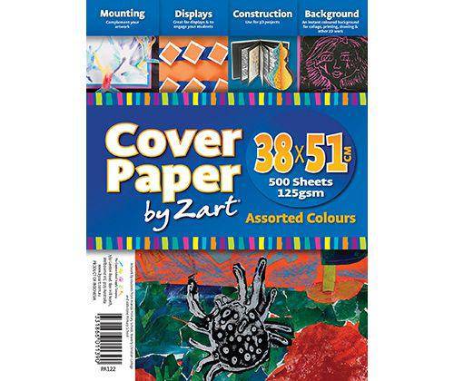 Cover Paper 125gsm Assorted Colours 380 x 510mm Pack of 500