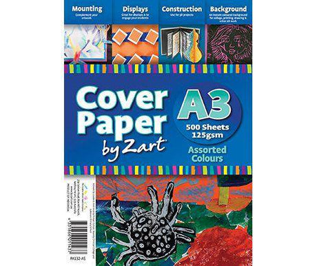 Cover Paper 125gsm Assorted Colours A3 Pack of 500