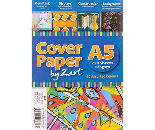 Cover Paper 125gsm Assorted Colours A5 Pack of 250