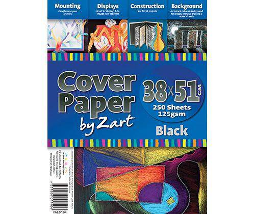 Cover Paper 125gsm Black 380 x 510mm