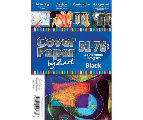 Cover Paper 125gsm Black 510 x 760mm Pack of 250