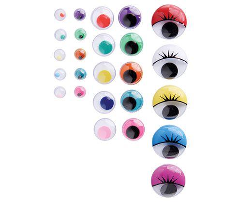 Joggle Eyes Coloured Stackable Pack of 450