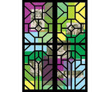 Cardboard Stained Glass Frames Pack of 20