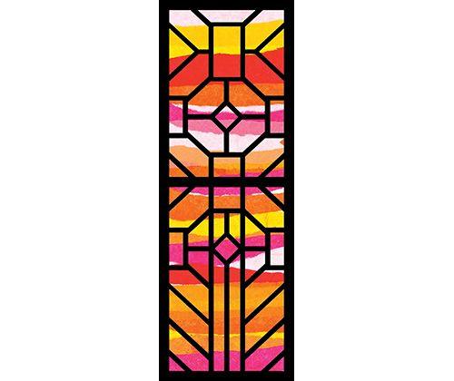 Cardboard Stained Glass Frames Pack of 20