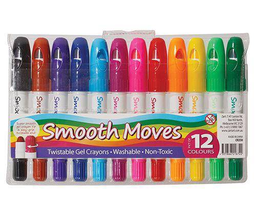 Smooth Moves Twistable Crayons Pack of 12