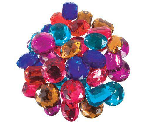 Giant Jewels Sew On Assorted Pack of 40 - Zart