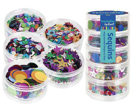 Stackables Sequins Assorted 100g - Zart