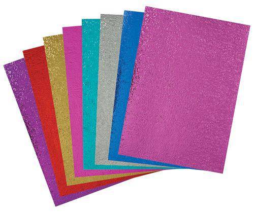 Metallic Ripple Paper Coloured A4 Pack of 40