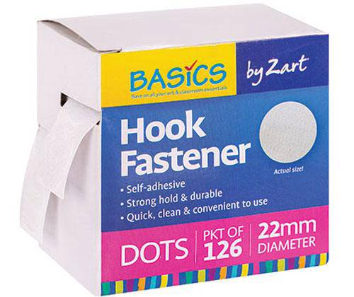 Hook Fastener Dots Only Pack of 126