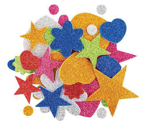 EVA Foam Glitter Shapes Pack of 100