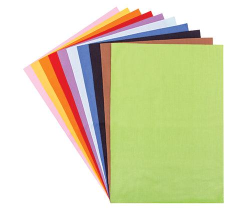 Cotton Fabric Coloured A3 Pack of 10