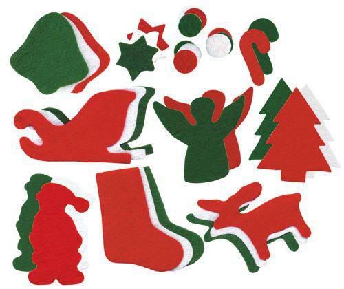 Felt Christmas Shapes Pack of 200