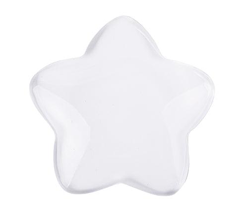 Glass Star Clear 48mm Pack of 10