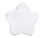 Glass Star Clear 48mm Pack of 10