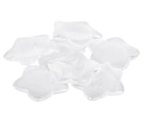 Glass Star Clear 48mm Pack of 10