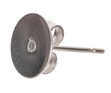 Earring Posts and Studs Stainless Steel 8mm Pack of 100