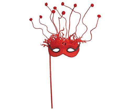 Papier-mache Eye Mask on a Stick