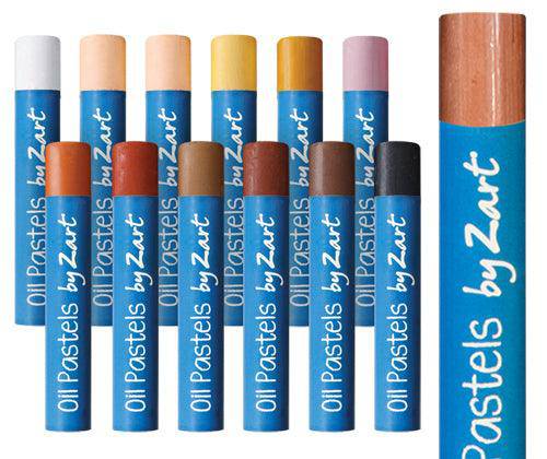 Basics Oil Pastels Skin Tone Colours Pack of 12